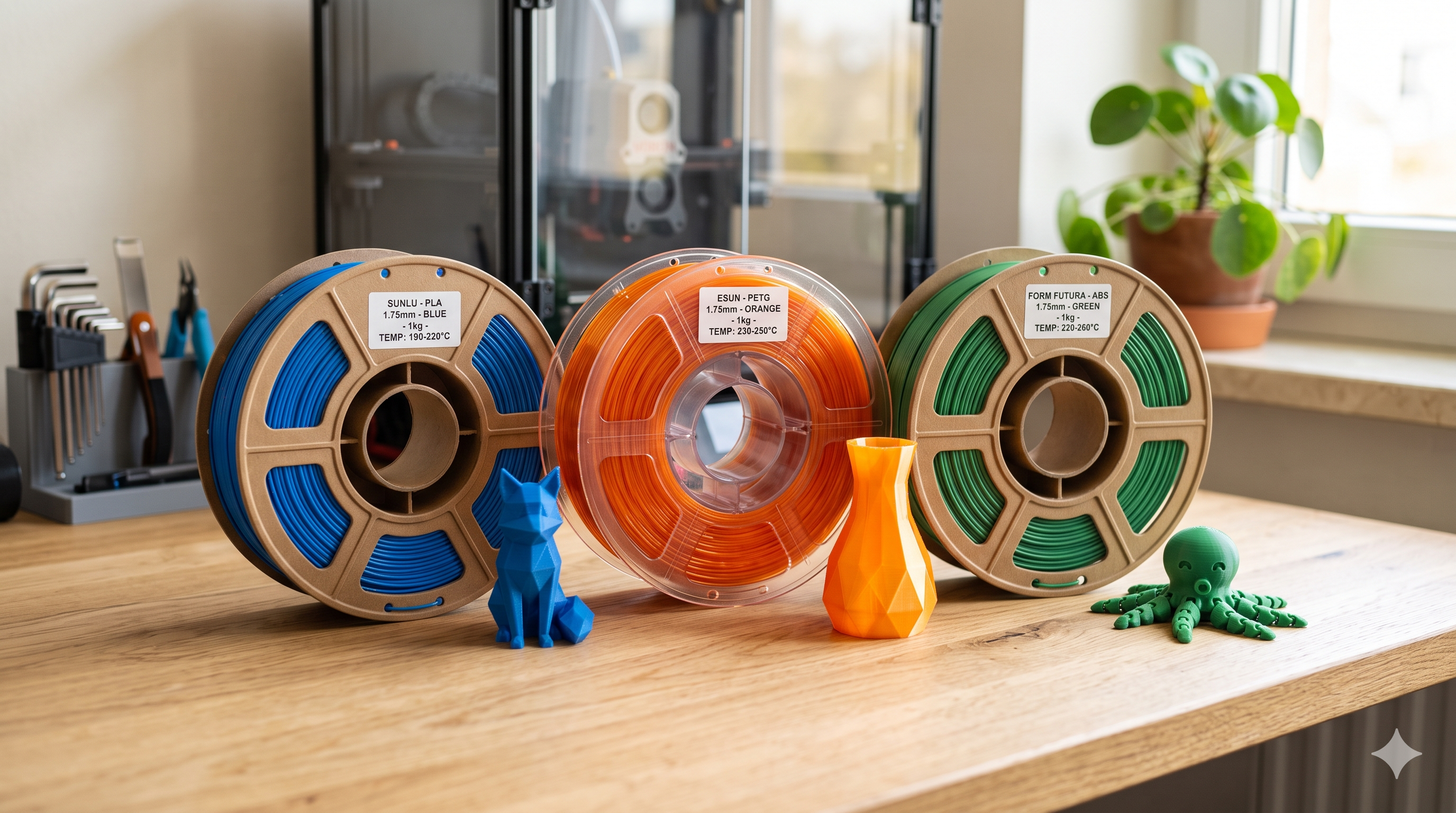 나에게 맞는 3D 프린팅 소재 찾기: PLA vs PETG vs ABS 완벽 비교